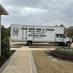 Latest review image uploaded by customer for Two Men and a Truck Arlington.