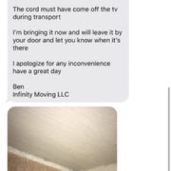 Image uploaded by customer for Infinity Moving.