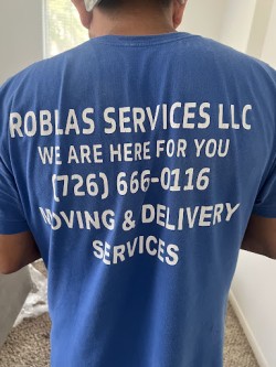 Latest review image uploaded by customer for Roblas Moving Services.